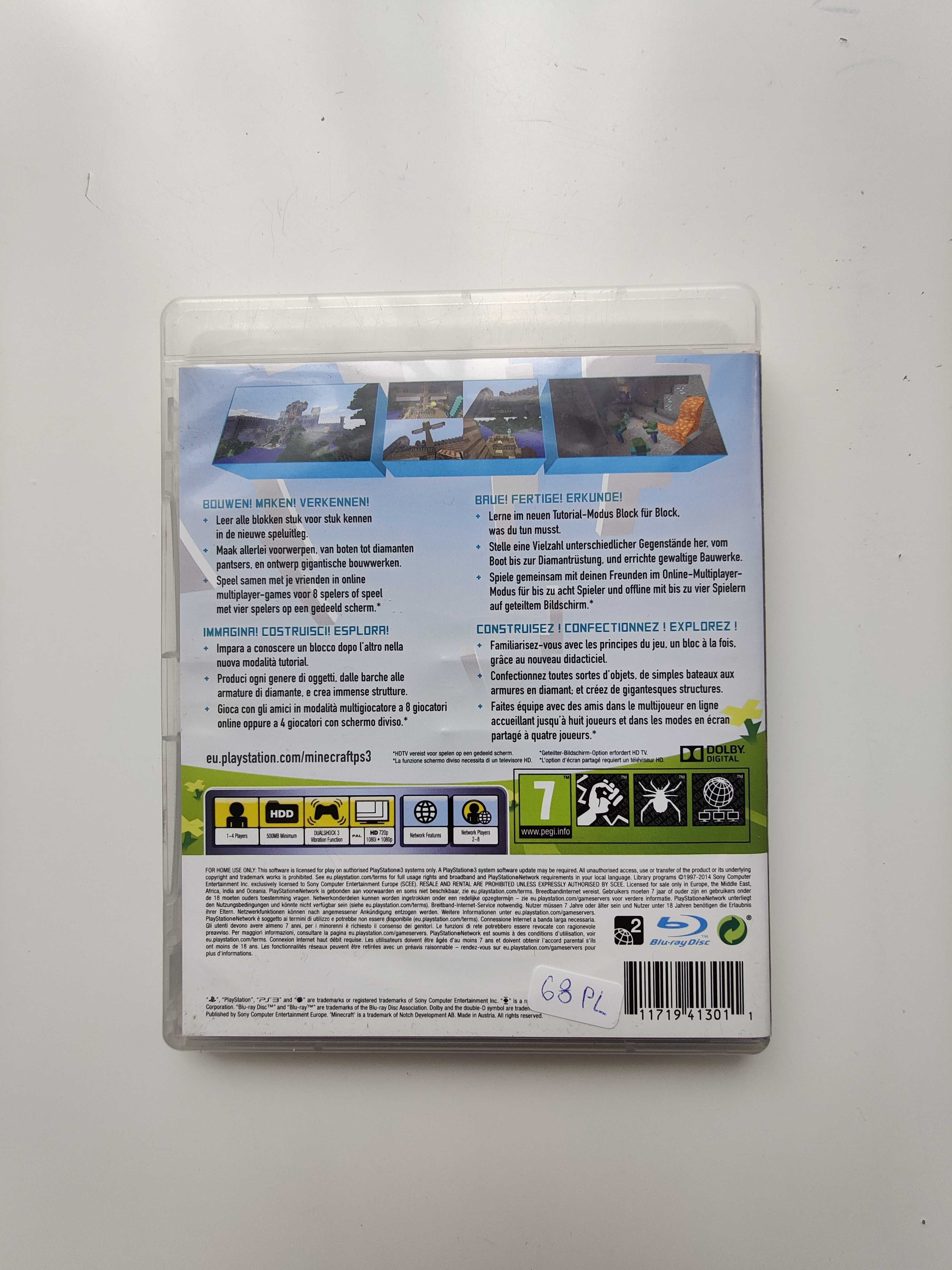 Gra Ps3 / Ps 3 - Minecraft dla dzieci ( PL / Ang )