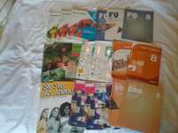 Vendo SEPARADO: Manuais+ C.ativ. -8 disciplinas- como NOVOS- 8°ano