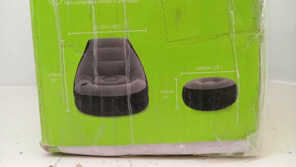 INTEX fotel + podnóżek dmuchany