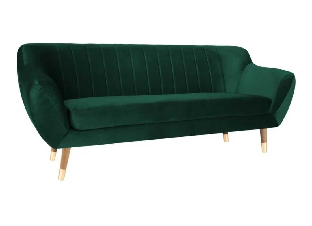 Sofa dwuosobowa, butelkowa zieleń