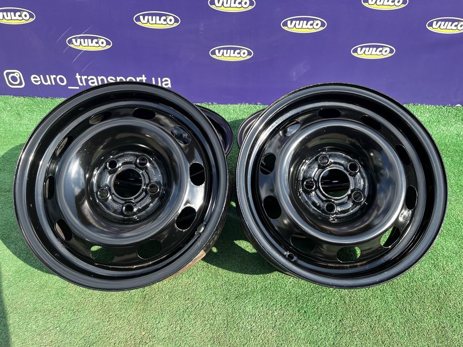 Диски+Ковпаки (5/100 R14 (J6 ET 38) Volkswagen Залізні