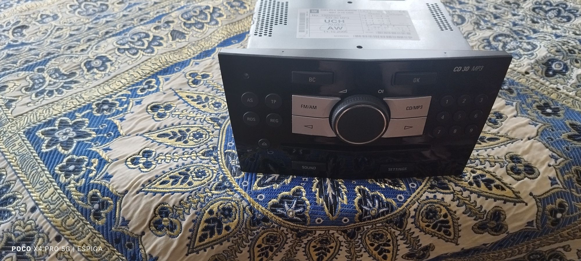 Autoradio Opel Astra H CD30 MP3