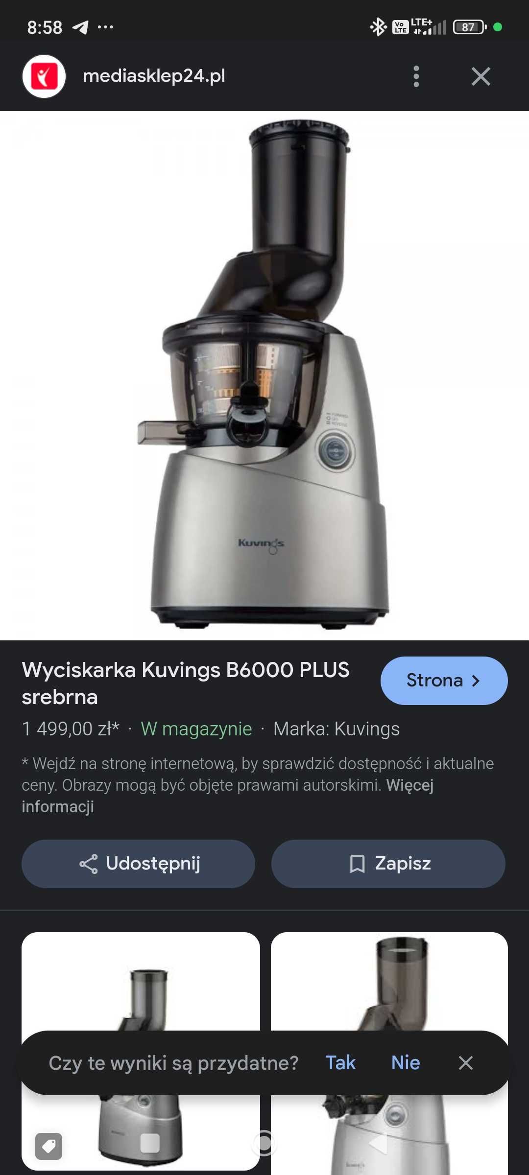 Wyciskarka wolno