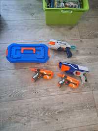 Zestaw Nerf Disruptor, 2 razy Nerf Elite oraz X-shot plus dużo naboi