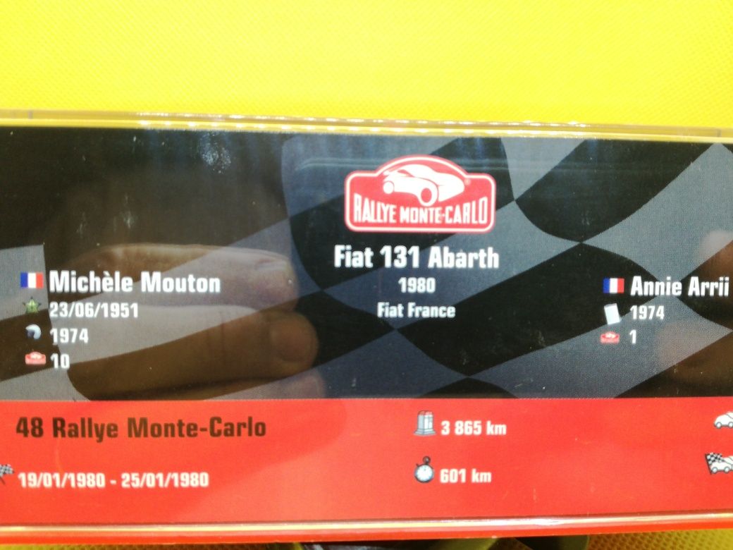 Miniaturas  1/43 Fiat 131 Abarth Rally Monte Carlo 1980 Michele Mouton