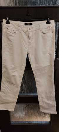 Białe dżinsy biodrówki W G fashion rozmiar 32