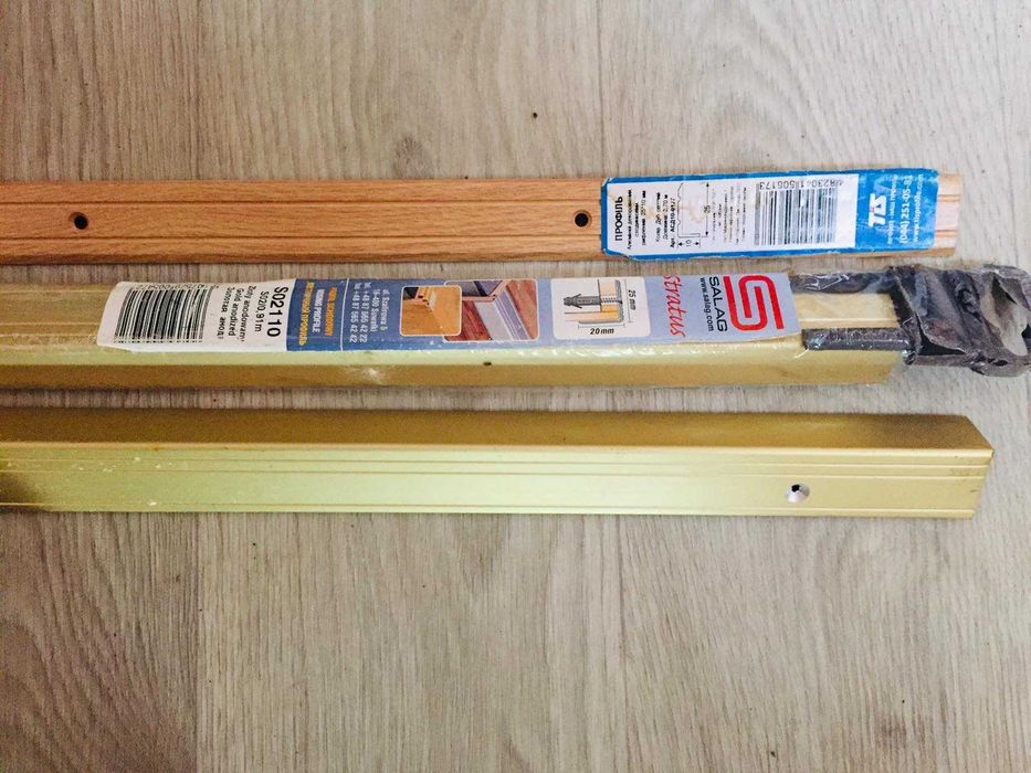 Новый алюминиевый профиль светлый дуб 170 на 25 на 10 см 150 гр