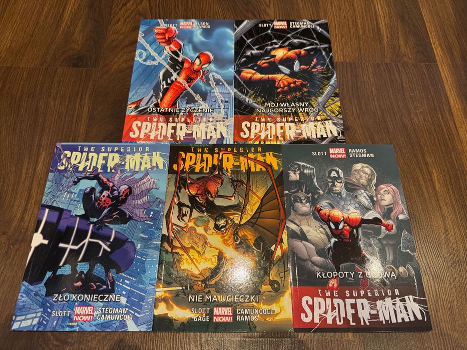 Superior Spider-Man tomy 1–5 - komplet w idealnym stanie