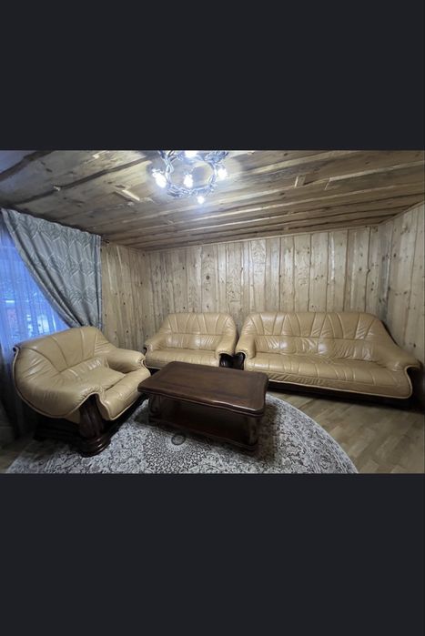 Шкіряна частина бежева