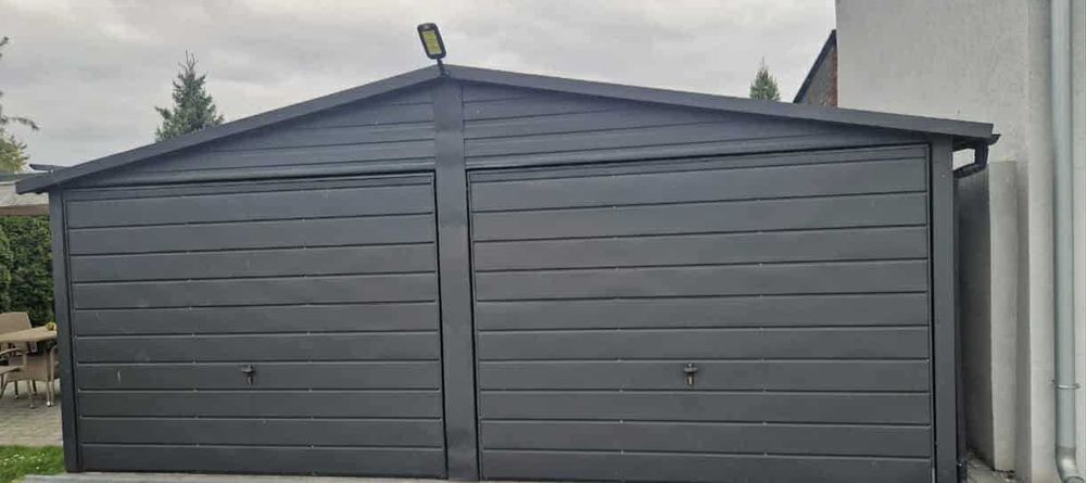 Garaż blaszany 6x5 Antracyt