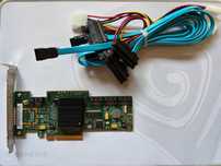 LSI SAS 9212-4i HBA контроллер (до 8 дисков, PCIe x8)