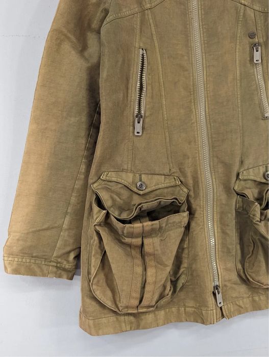 Винтажная джинсовая куртка Diesel с капюшоном