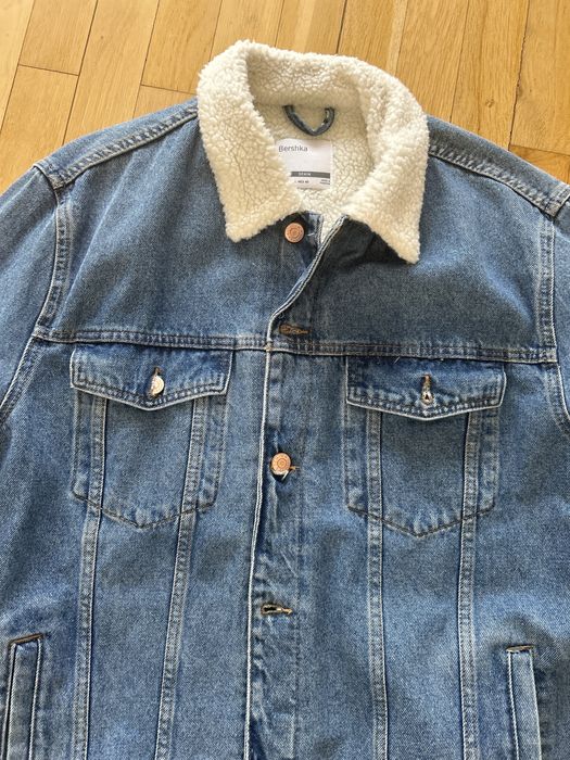 Kurka jeansowa z futerkiem rozmiar L