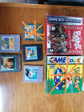 5 jogos para Gameboy Color, gameboy advance e Nintendo Ds.