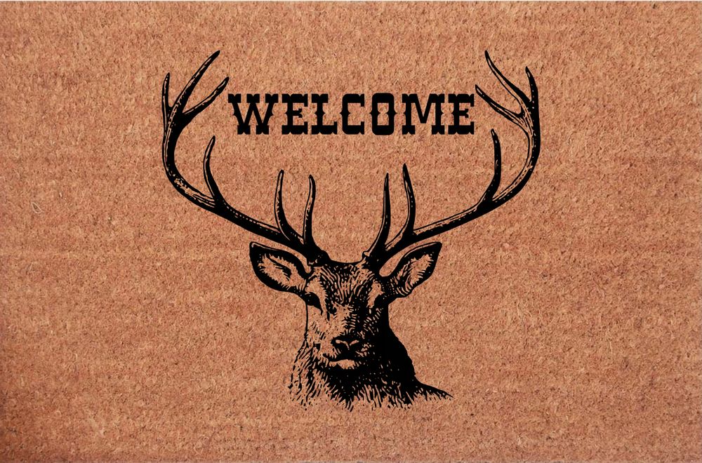 Wycieraczka kokosowa pod drzwi Welcome Jeleń Rogi