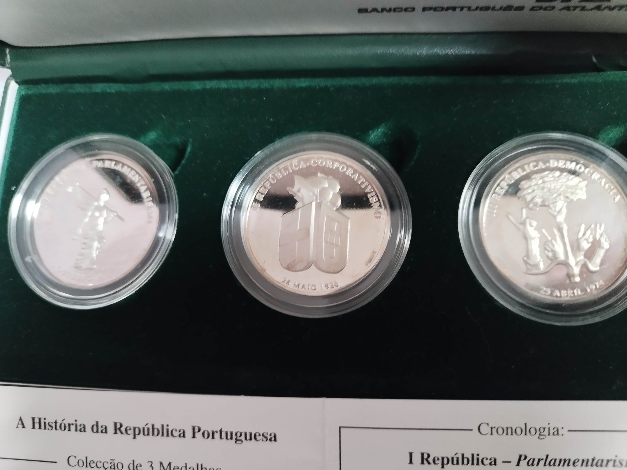 moedas e coleção medalhas em prata pura