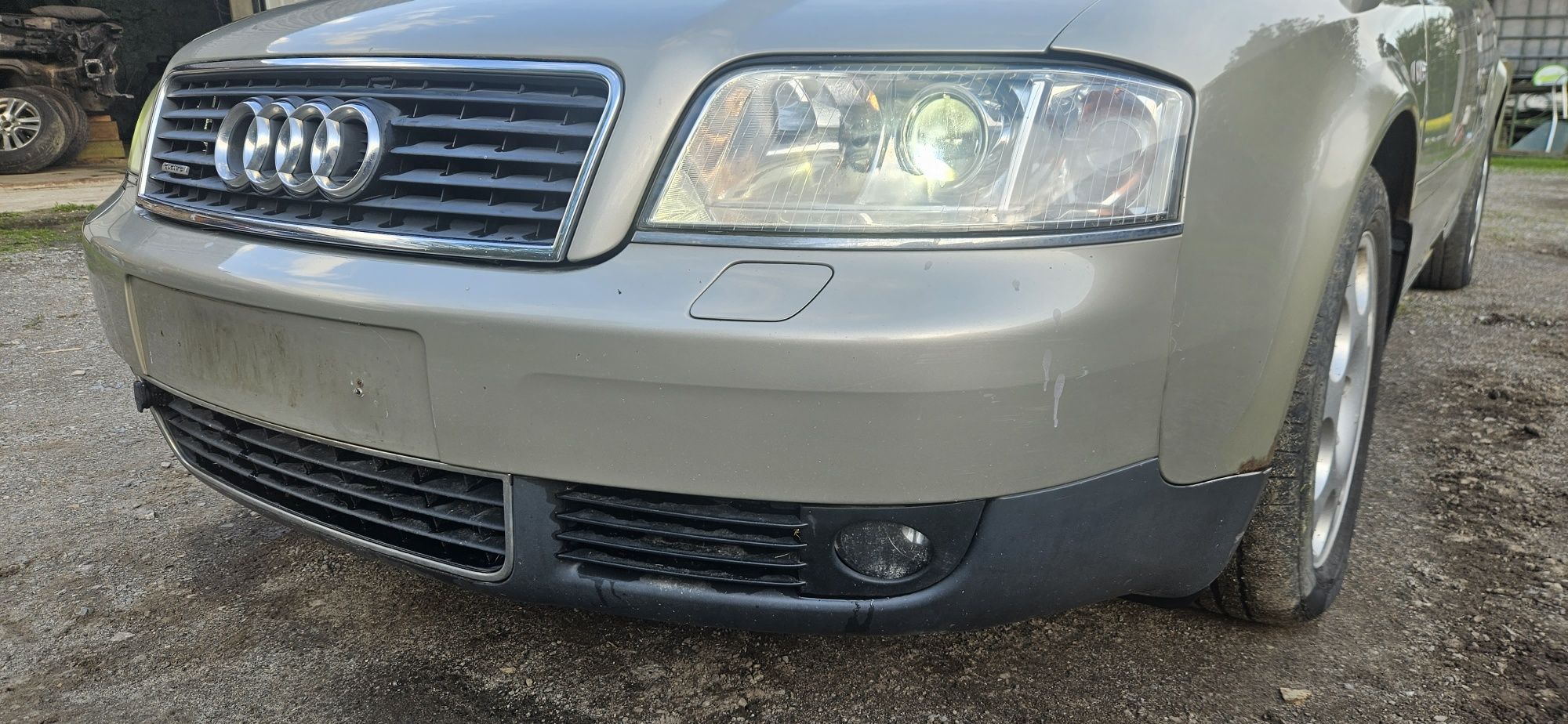 Przód kpl maska zderzak błotniki lampy xenon audi a6 c5 lift LY1X