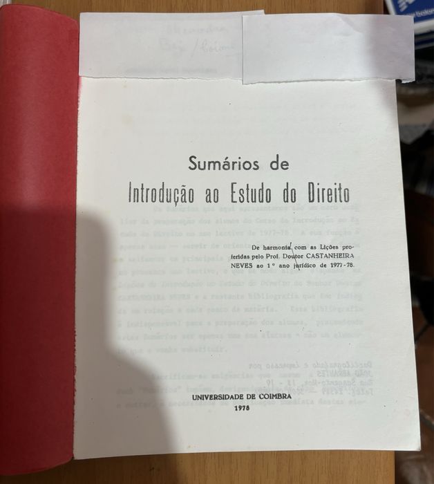 Livros de Direito variados / sebentas