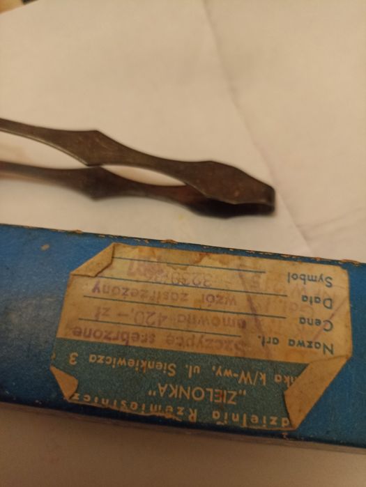 Widelczyk srebrzony do lodu,cukru