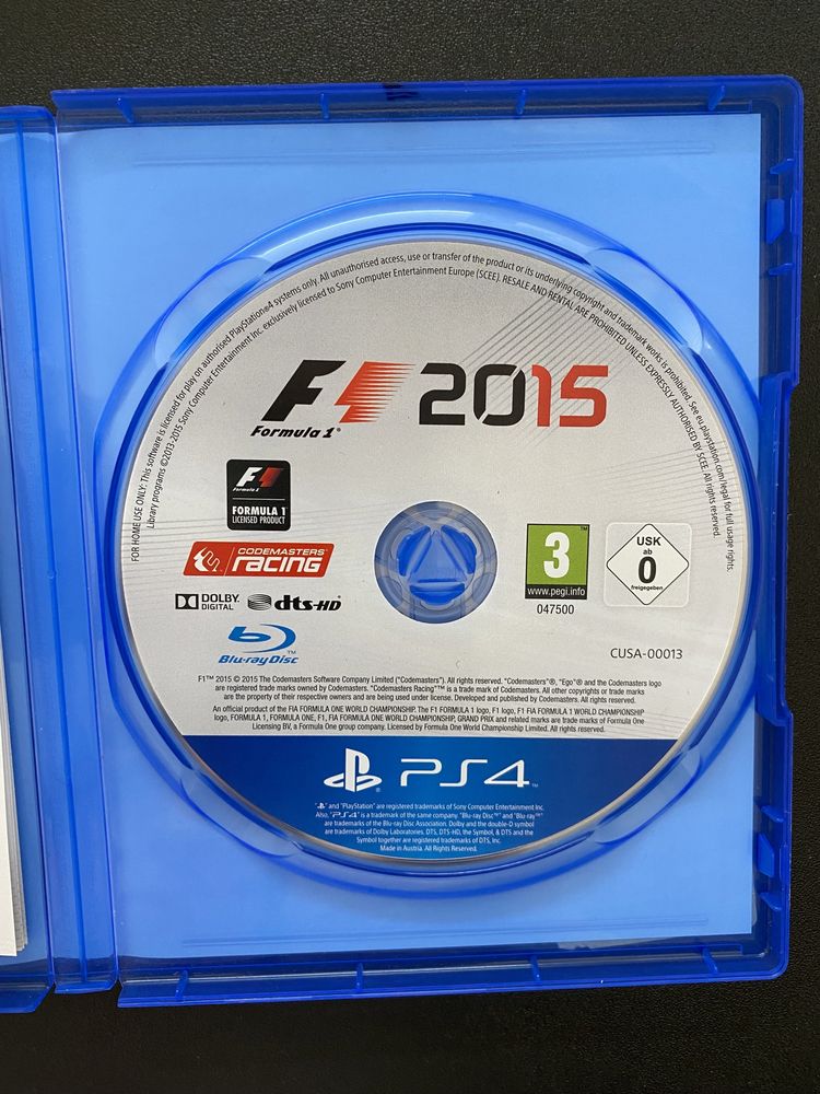 PS4 F1 edição 2015