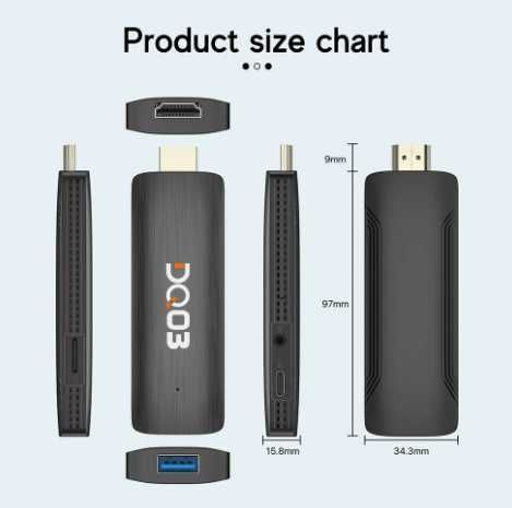 ТВ-приставка стик DQ03 TV Stick 2/16 GB Android 10 4K Wi-Fi