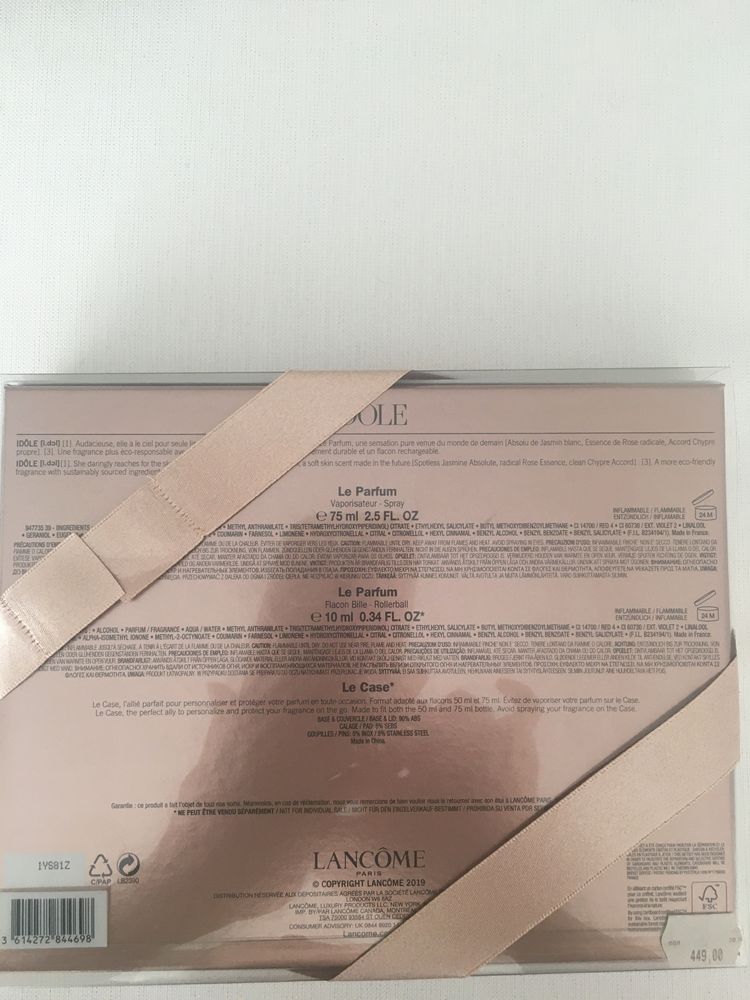 Zestaw lancome idole 75 ml