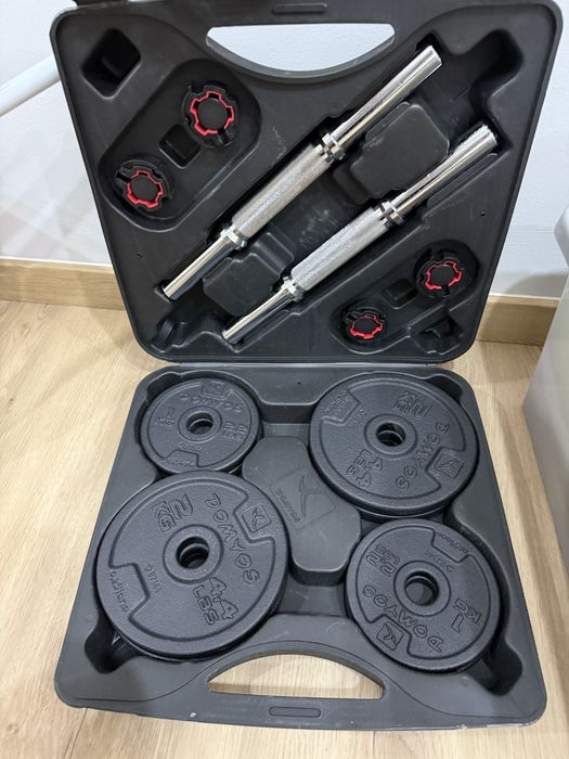 Halteres conjunto de musculação 20kg