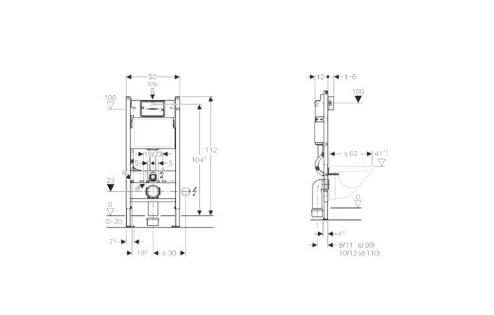 Інсталяція Geberit Duofix Delta 458.126.00.1