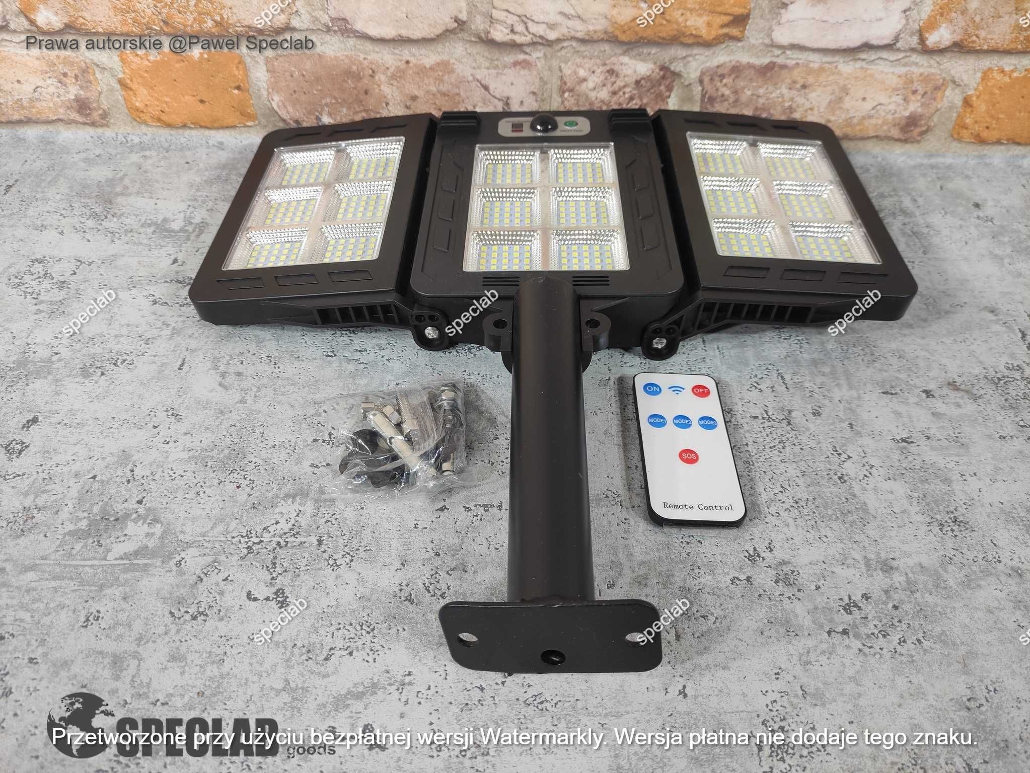 Reflektor solarny 7512 z czujnikiem ruchu: 3 głowicy/3 tryby