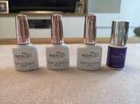 4x nowe top coat indigo topciuszek i shine on lakier hybrydowy do pazn