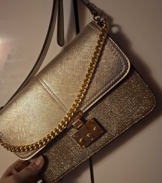 Torebka River Island elegancka błyszcząca