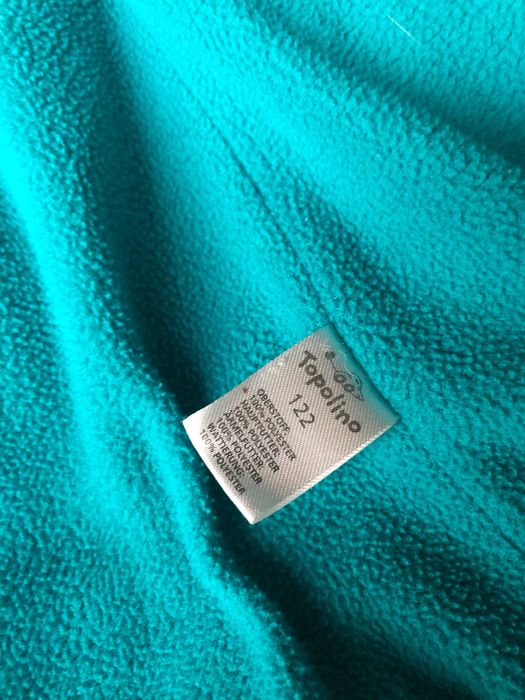 Kurtka zimowa dla dziewczynki, turkusowa Topolino, 122