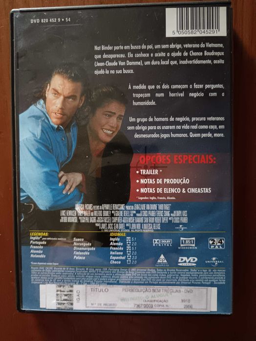filme dvd original - perseguição sem tréguas