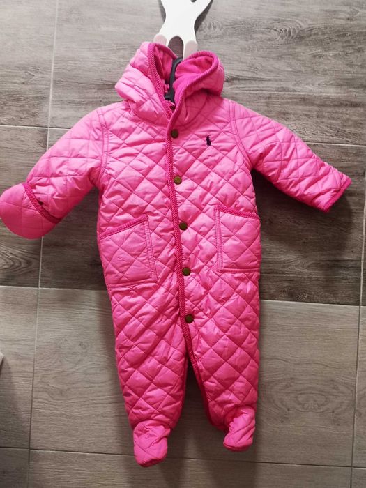 Ralph Lauren sliczny cieply kombinezon-6m