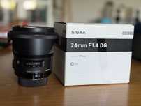 Sigma Art 24mm f/1.4 DG Nikon – bardzo dobry stan, komplet