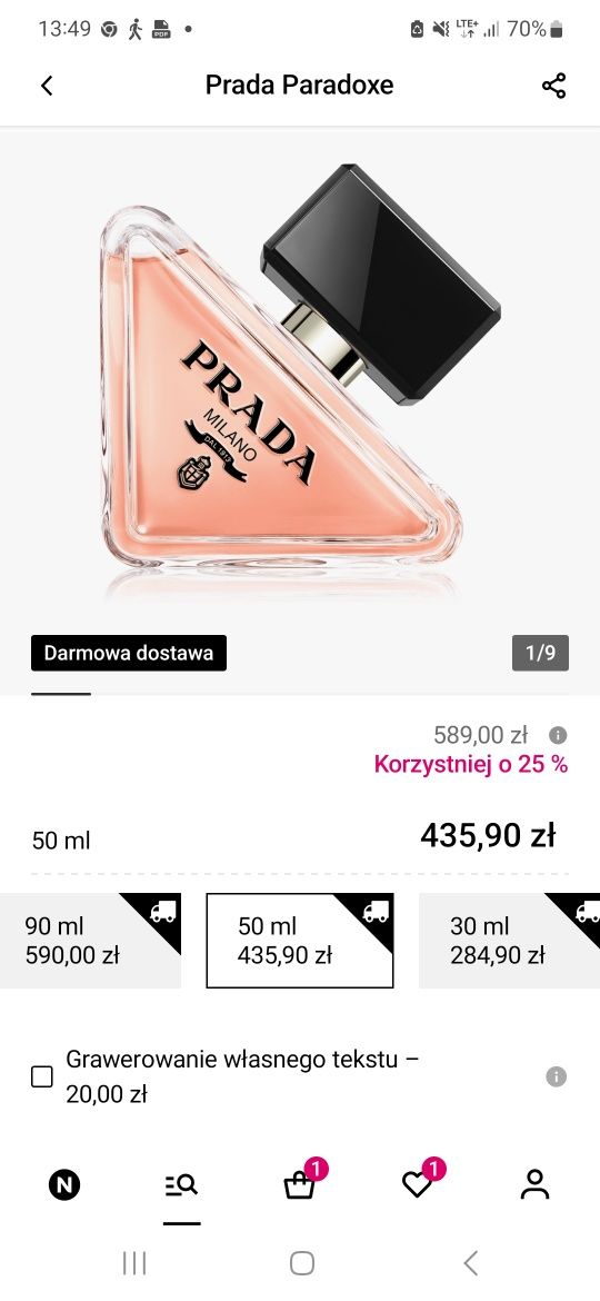 Perfumy Prada paradoxe