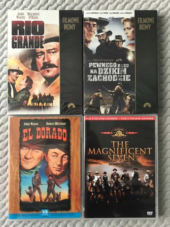 Rio Grande, El Dorado, Siedmiu wspaniałych... - 4 westerny DVD (PL)