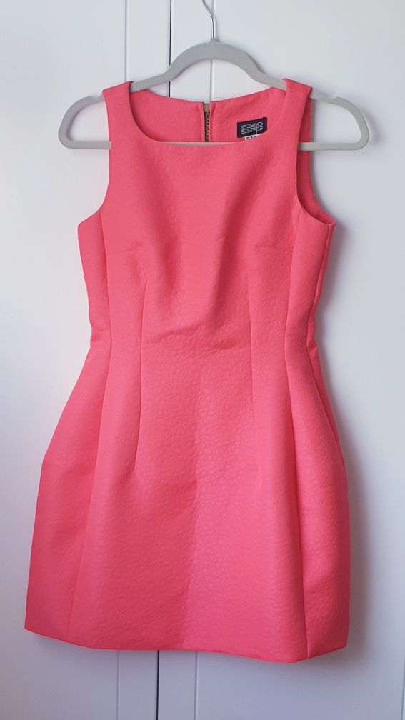 Nowa suknia, sukienka malina, koral, 38, S