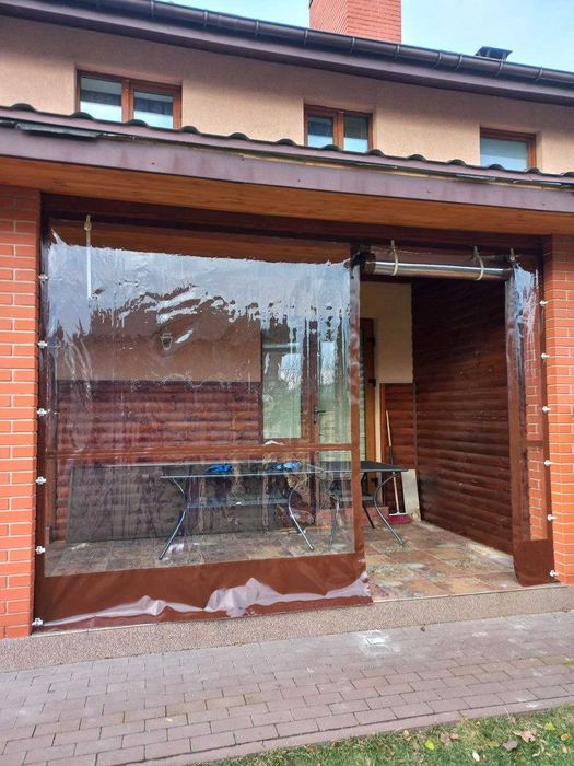 М'які вікна з ПВХ тканини для тераси