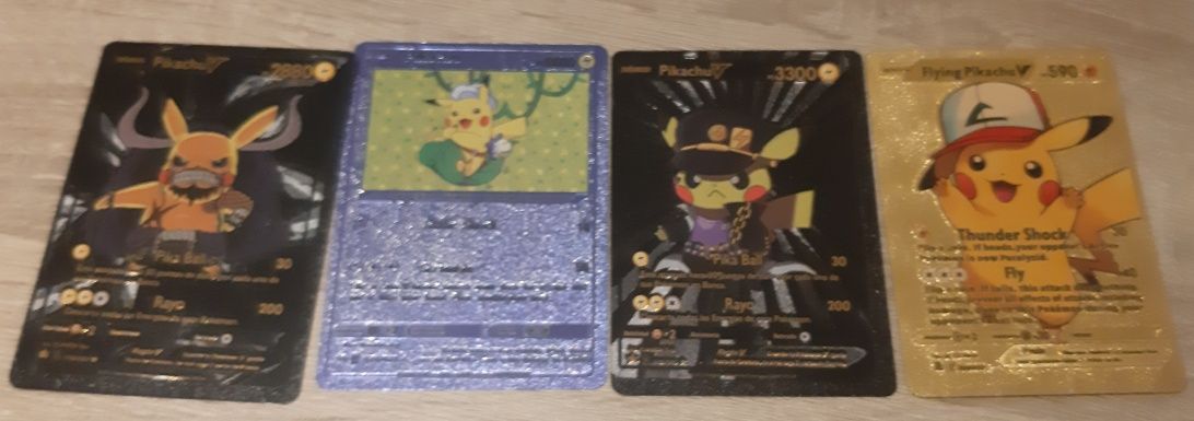 Cartas Pokemon Multi colors - Charizard, Dragonite, Blastoise, Pikachu