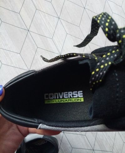 Кеды Converse серо-черные натуральная замша р. 42, 5