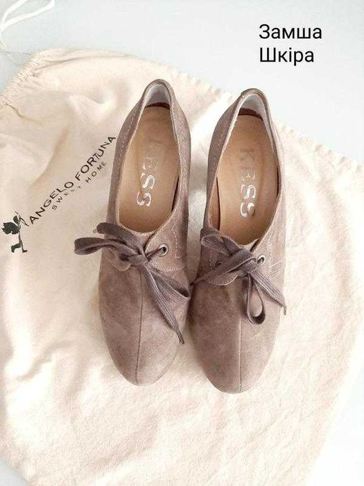 Kess іспанський бренд замшеві ботильйони размер  39-40