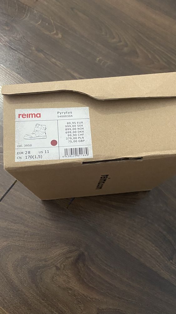 Зимние ботинки Reima 28 р