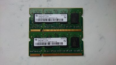 Pamięć ram do laptopa ddr2 1gb