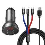 24W Usb Baseus Colors Primary Ładowarka Samochodowa Wyświetlaczem