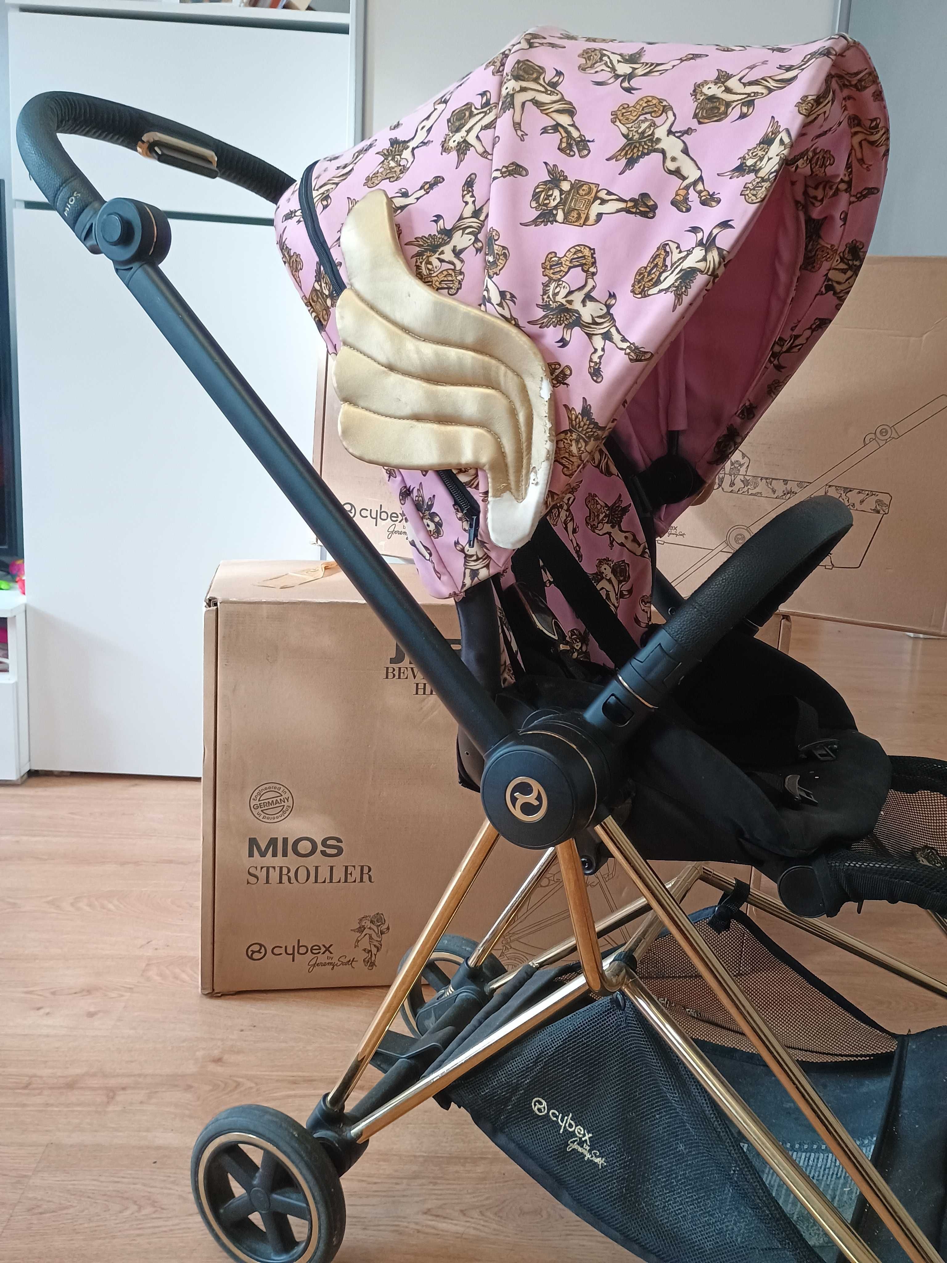 Cybex wózek mios 2.0 cherubs pink