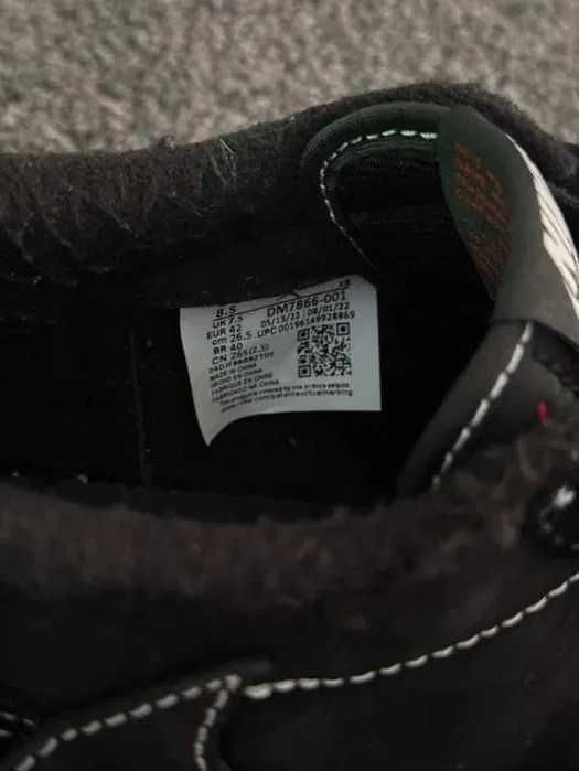 Jordan1RetroLowOGSPTravis Scott Black Phantom R.39