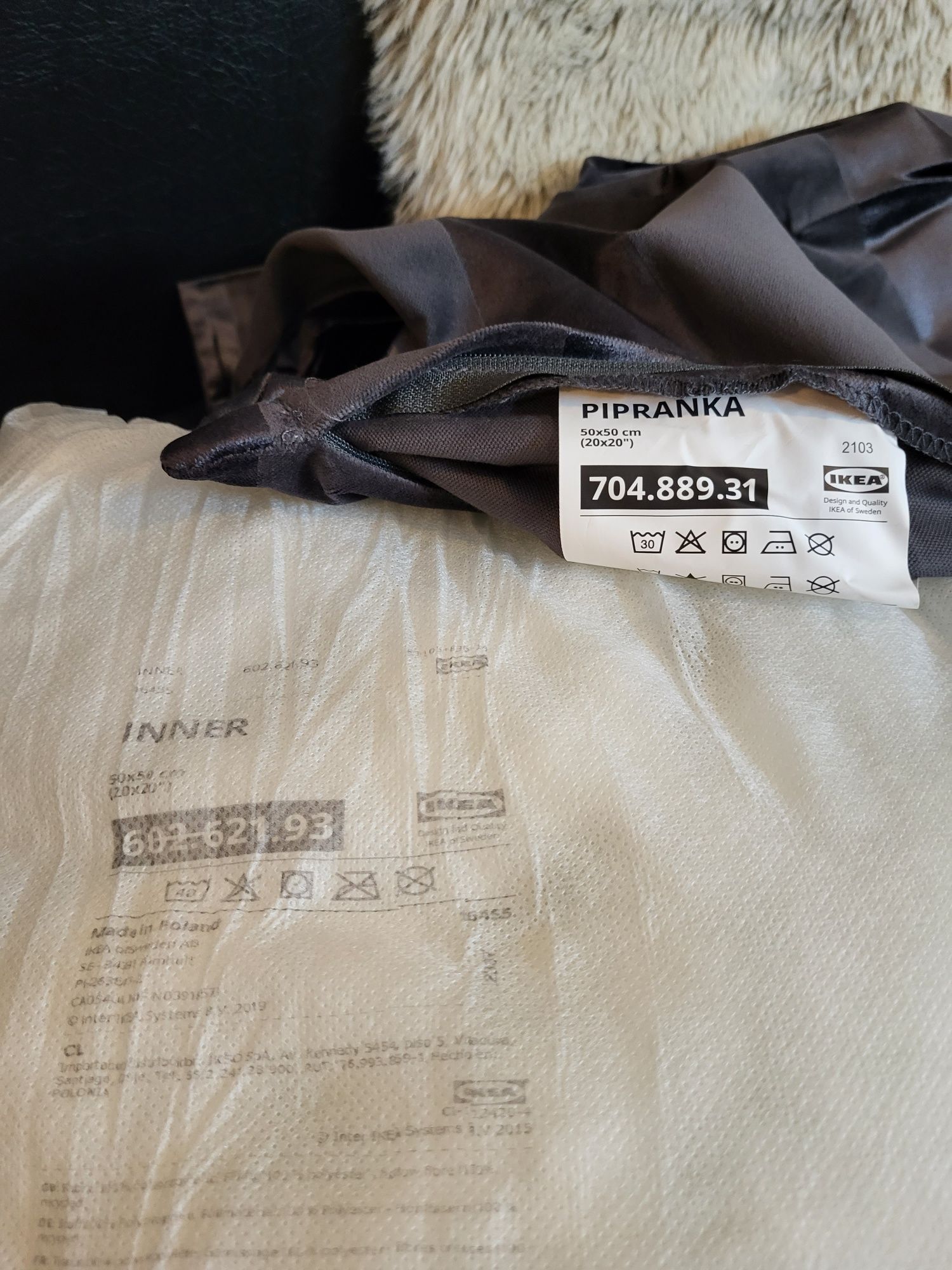 Poduszka Dekoracyjna IKEA Pipranka 50x50 Poduszka + Poszewka