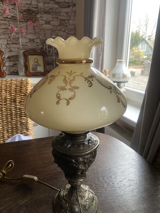 Stara Lampa / Stary Klosz /Recznie Wytrawiany/