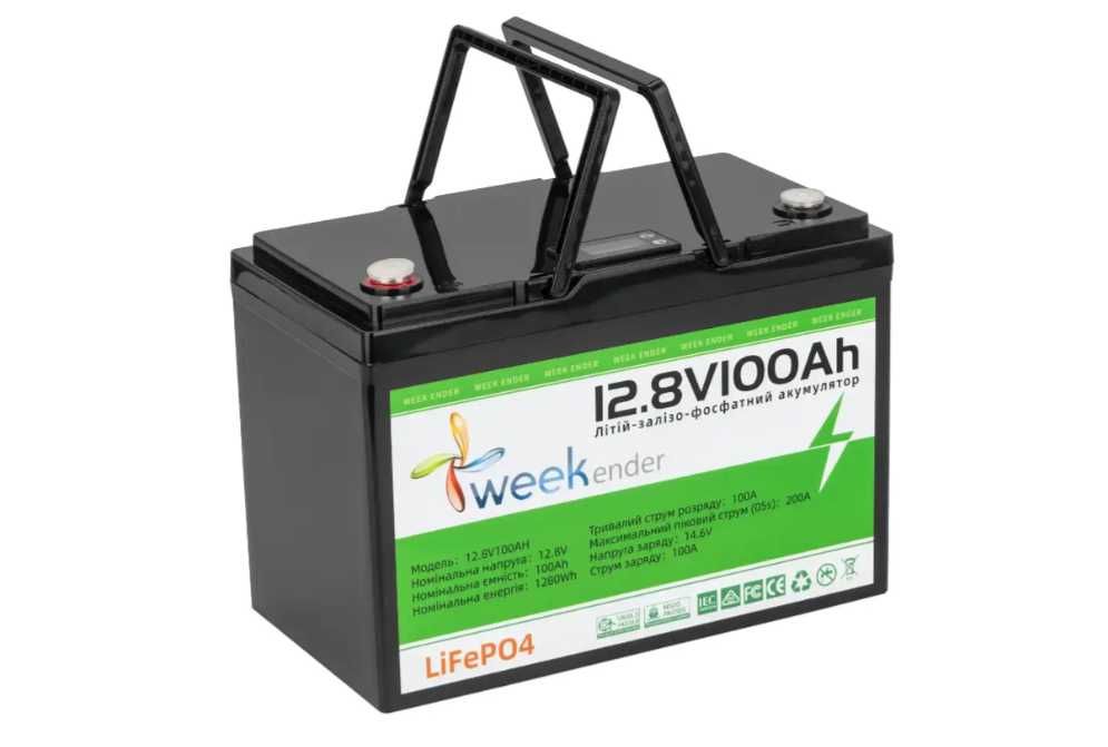 Аккумулятор литий-ферумный Weekender 100Ah 12V LiFePO4 с экраном